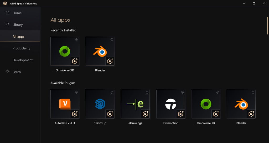 ASUS Spatial Vision Hub Library